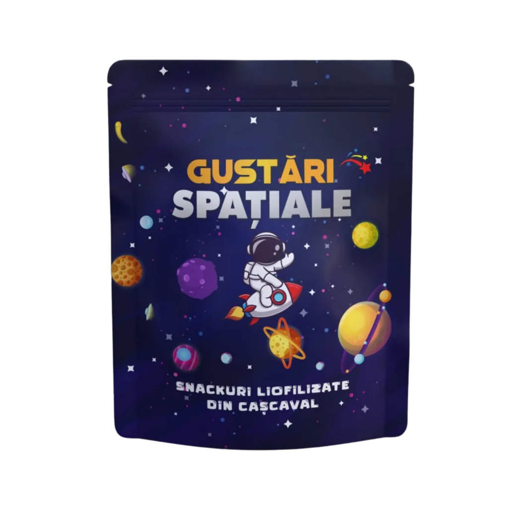 Ambalaj Snackuri liofilizate din cașcaval Gustări Spațiale