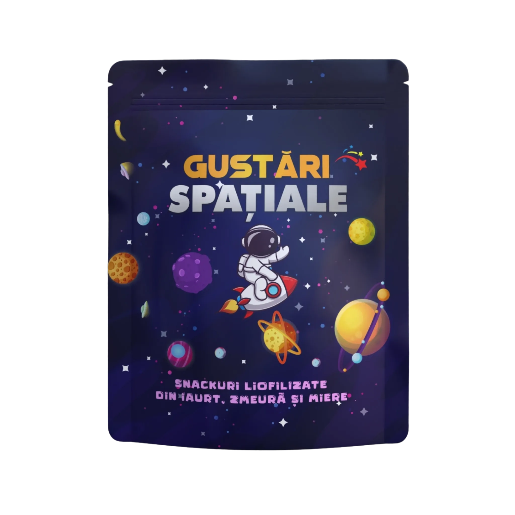 Iaurt, zmeură și miere — snack liofilizat